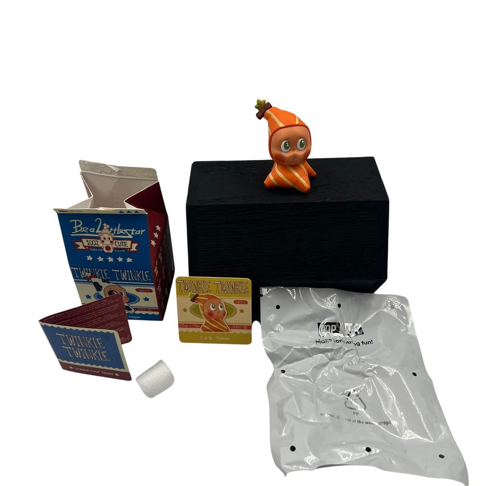POP MART Twinkle Twinkle Create Your Taste Salmon Figure Confirmed with Card Box